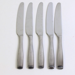 Lot Of 5 Mikasa Satin Loft Dinner Knives 