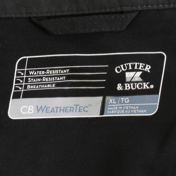 Cutter & Buck McMinnville A Taste of Class Black Windbreaker Men's XL
