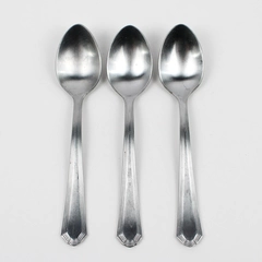 Lot Of 3 Martha Stewart Magnolia (Stainless) Flatware Teaspoons