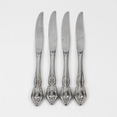 Lot of 4 Oneida Silver Brahms (Stainless) Flatware Modern Hollow Knives 9" Long