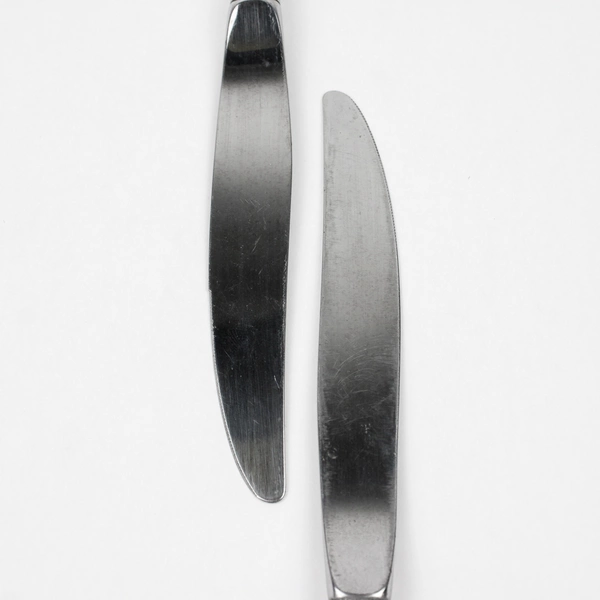 Lot of 4 Oneida Silver Brahms (Stainless) Flatware Modern Hollow Knives 9" Long