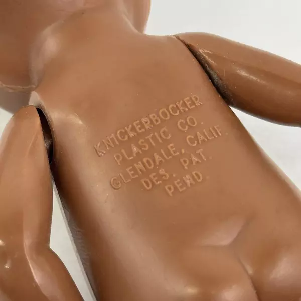 Vintage Knickerbocker Black Americana Hard Plastic Doll Rattle