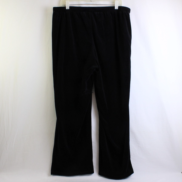 Catherines Black Velvet Track Pants Women's Size 14/16 WP