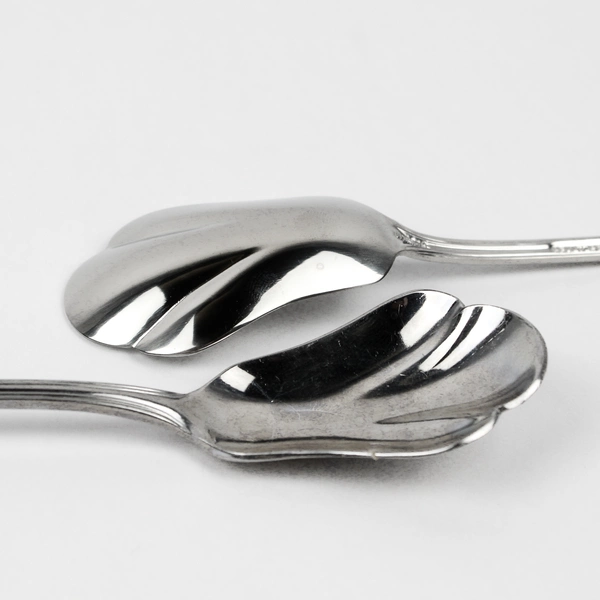 Lot of 3 Pfaltzgraff Margate (Stainless) Flatware Sugar Shell Spoons 6" Long