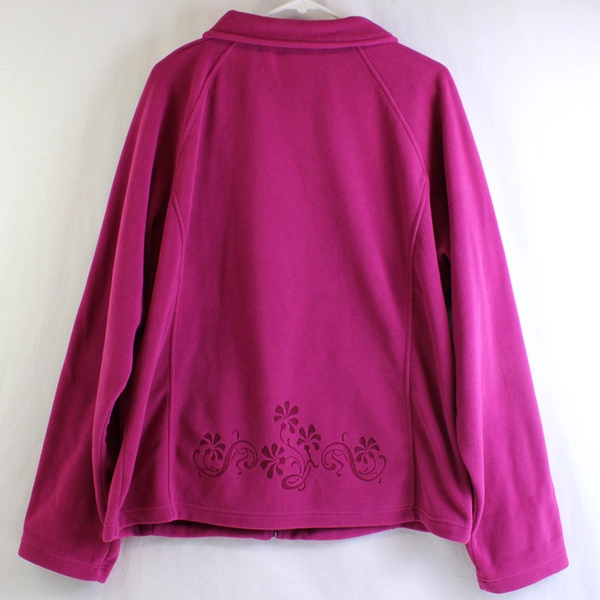 Landway Pacific City Magenta Pink Fleece Jacket Women's Size XL