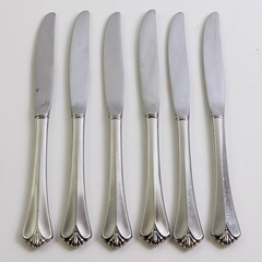 Lot of 6 Oneida Silver Westgate-Royal Crest (Stainless) Flatware Hollow Knife