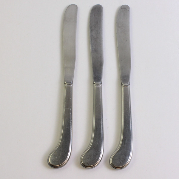 Lot of 3 Oneida Silver Independence (Stainless) Flatware Hollow Pistol Knife