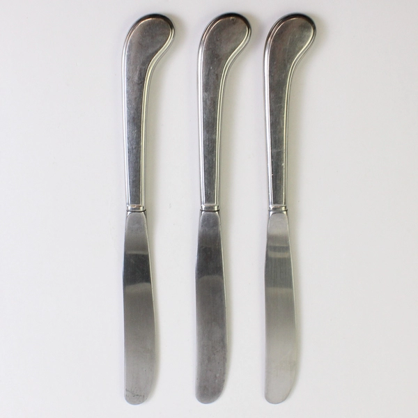 Lot of 3 Oneida Silver Independence (Stainless) Flatware Hollow Pistol Knife