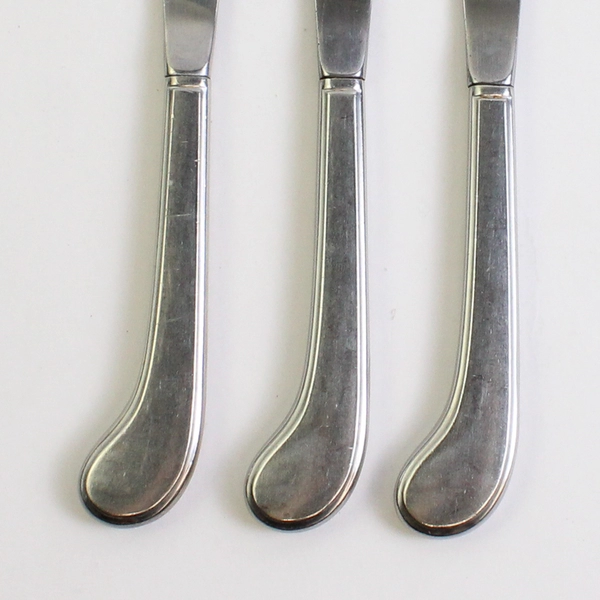 Lot of 3 Oneida Silver Independence (Stainless) Flatware Hollow Pistol Knife
