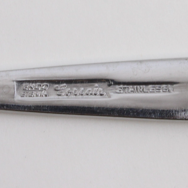 Lot Of 5 Ekco Silver Corsair (Stainless) Flatware 4 Teaspoons 1 Oval Soup Spoon