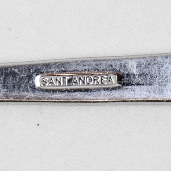 Lot Of 4 Sant Andrea Elevation Stainless Flatware 4 Salad Forks 7.75" Long