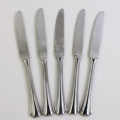 Lot of 5 Pfaltzgraff Margate (Stainless) Flatware French Solid Knife