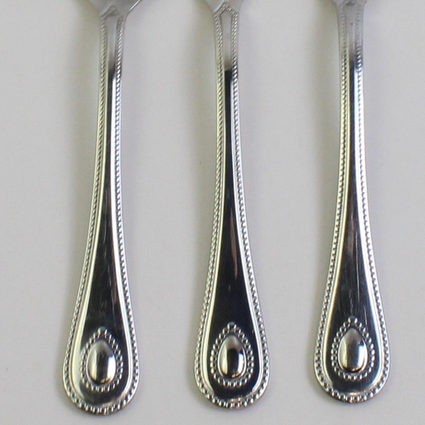 Lot Of 3 Lenox French Perle (Stainless) Flatware 2 Teaspoons & 1 Butter Knife