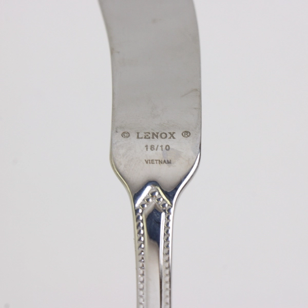 Lot Of 3 Lenox French Perle (Stainless) Flatware 2 Teaspoons & 1 Butter Knife