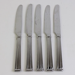 Lot of 5 Lenox Lanford (Stainless) Flatware New French Solid Knives