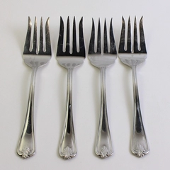 Lot of 4 Lenox Butler's Gourmet (Stainless) Medium Solid Cold Meat Serving Fork