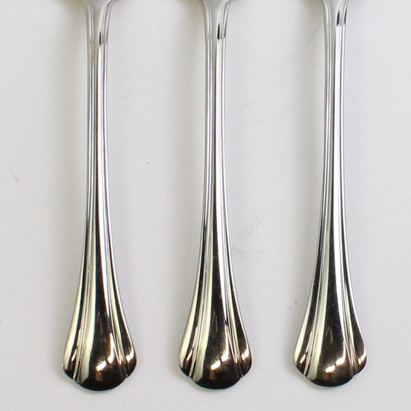 Lot of 3 Pfaltzgraff Margate (Stainless) Flatware Cold Meat Fork Large