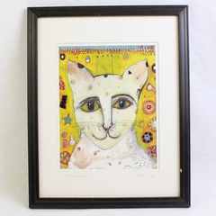 Kitty Crown by Jill Mayberg Signed Framed Matted Art Print
