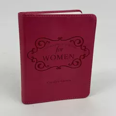 One-Minute Devotions for Women Pink Faux Leather by Carolyn Larsen