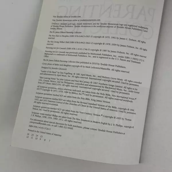 Dr. James Dobson Parenting Collection 2011 Paperback