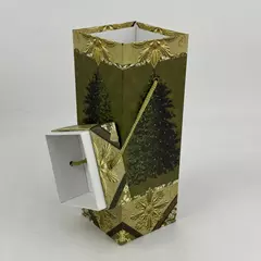 Lindy Bowman Christmas Box Tree Deco Elegant Wine Gift