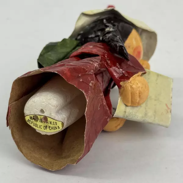 Papier Paper Mache Christmas Caroler Ornament Taiwan Peoples Republic of China