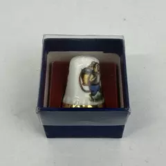 Mouse on Hike Souvenir Finsbury Bone China Thimble Made in England