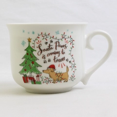 Pfaltzgraff Santa Paws is Coming to Town Dog Christmas Mug Cup by Wild Apple