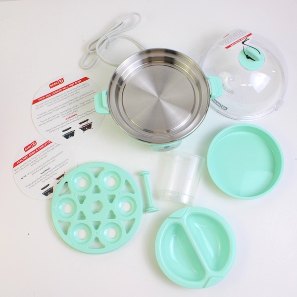 Dash Turquoise Rapid Egg Cooker 6 Egg Capacity Auto Shut Off Model DE005AQ