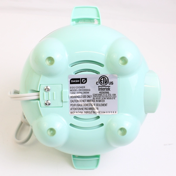 Dash Turquoise Rapid Egg Cooker 6 Egg Capacity Auto Shut Off Model DE005AQ