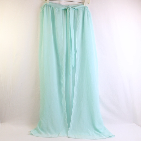 Sheer Seafoam Green Maxi Wrap Skirt Women's Size XL