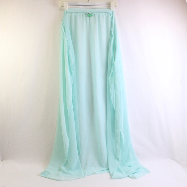 Sheer Seafoam Green Maxi Wrap Skirt Women's Size XL