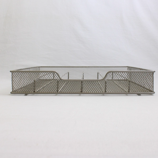 Unbranded Coffee Pod Silver/Black Metal Storage Drawer Organizer 13.5" x 13"