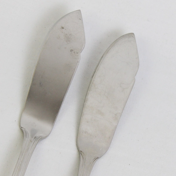 Lot of 2 Pfaltzgraff Margate (Stainless) Flatware Handle Master Butter Knives