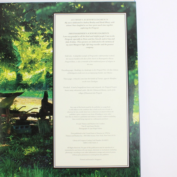 The Most Beautiful Villages of the Dordogne by James Bentley 1996 Hardcover DJ