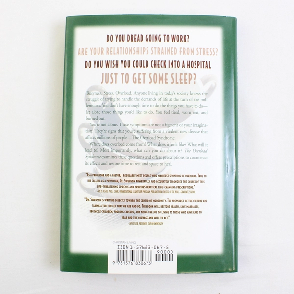 The Overload Syndrome by Richard A Swenson 1998 Hardcover Dust Jacket