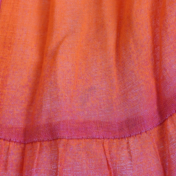 VTG Stephanie Thomas Sport Pink and Orange Ombre Maxi Skirt Women's Sz 16
