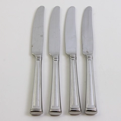 Lot Of 4 Lenox Esquire (Stainless) Flatware Dinner Knives 9.5" Long