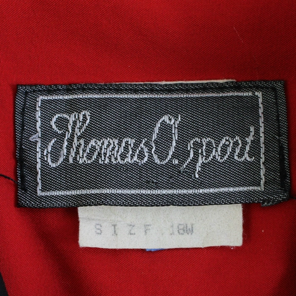 Thomas O. Sport Black and Red Trench Coat Women's Size 18W