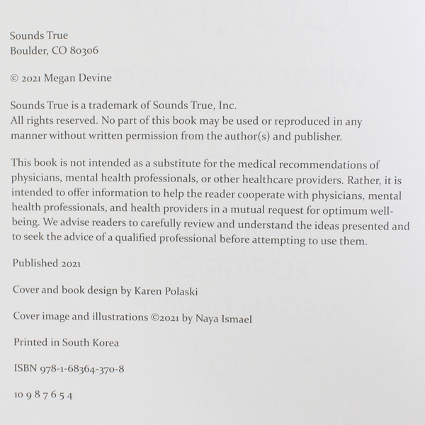 How to Carry What Can't Be Fixed A Journal for Grief Megan Devine 2021 PB