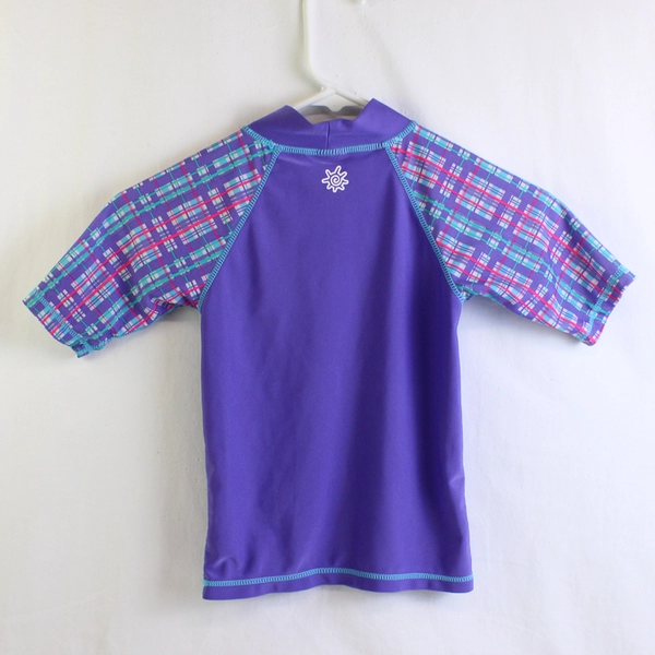 UV Skinz Mermaid Graphic Purple Swim Shirt Girls' Size 6