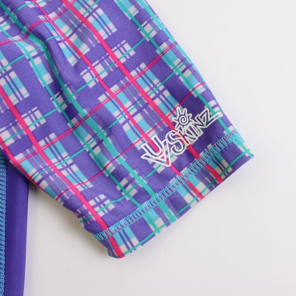 UV Skinz Mermaid Graphic Purple Swim Shirt Girls' Size 6