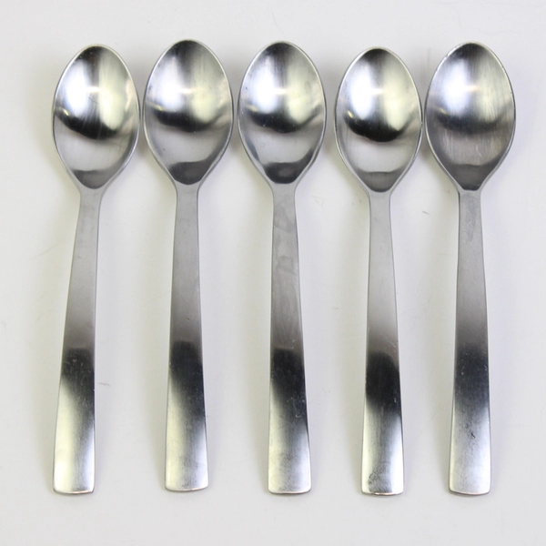 Lot Of 5 Gourmet Settings Park-Carry On-Runway (Satin) Flatware Teaspoons