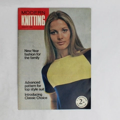 Vintage Modern Knitting Magazine Machine Knitting January 1969 New Year Fashion