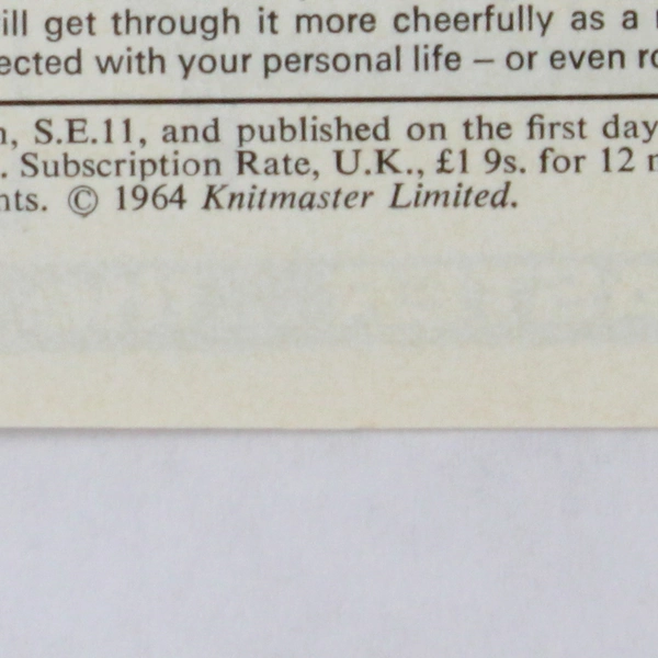 Vintage Modern Knitting Magazine Machine Knitting January 1969 New Year Fashion