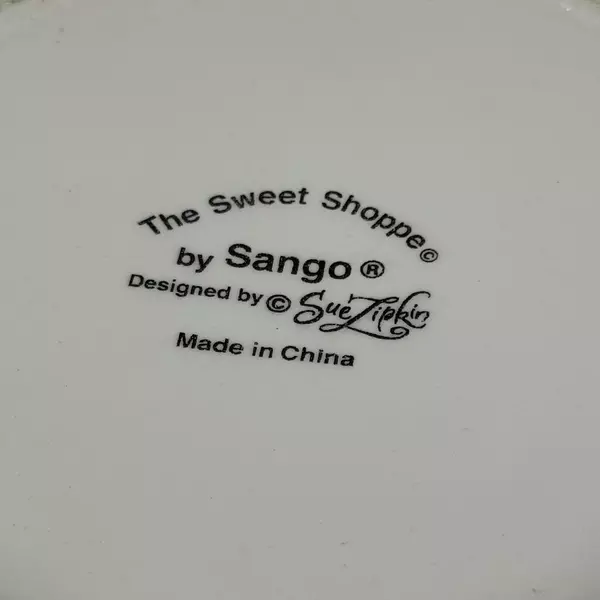 Sango Sweet Shoppe Colorful 8.75 Inch Ceramic Canister w/ Lid Sue Zipkin
