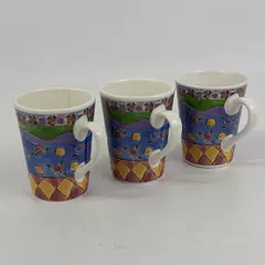 Lot of 3 Sango Sweet Shoppe Lemon Sherbet Mugs