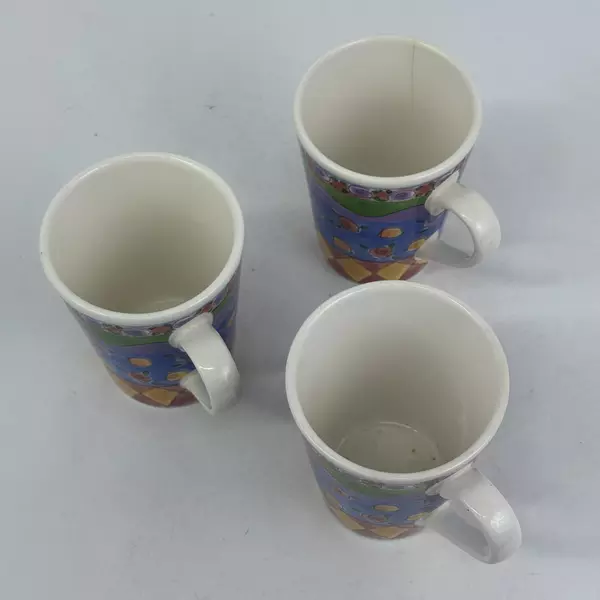 Lot of 3 Sango Sweet Shoppe Lemon Sherbet Mugs
