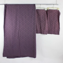 Lot Of 3 Purple Himatsingka America Flat Sheet 82"x95" & 2 Pillowcases 19"x28.5"