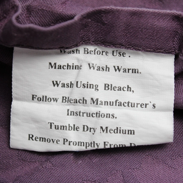 Lot Of 3 Purple Himatsingka America Flat Sheet 82"x95" & 2 Pillowcases 19"x28.5"